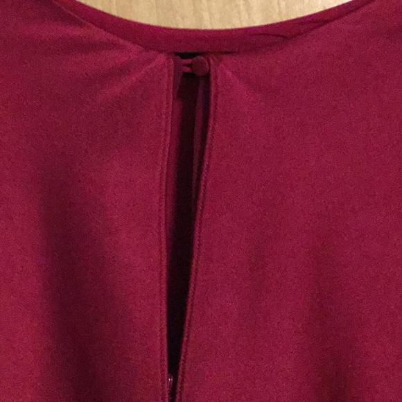 Halston Heritage Womens Cape Sleeve Satin Dress - Picture 3 of 8